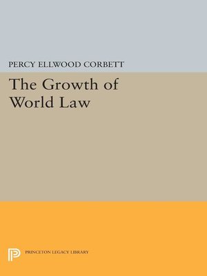 cover image of The Growth of World Law